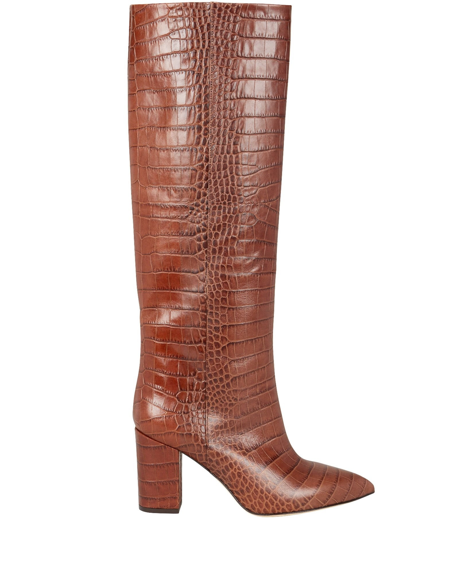 Croc-Embossed Calf Boots | INTERMIX