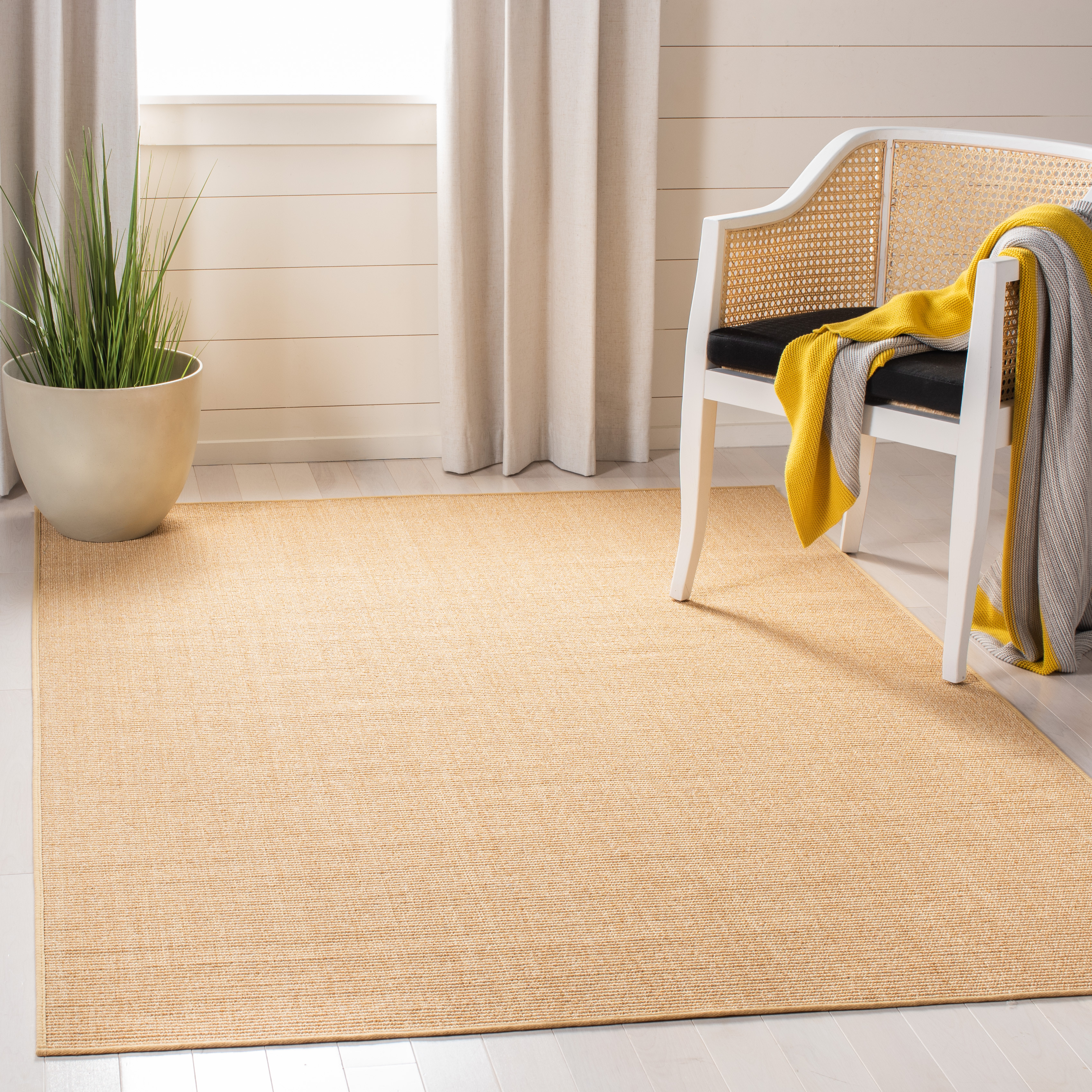 Power-Loomed MSR-9501 Natural (A) Sisal/Jute Outdoor Area Rug | Rugs Direct