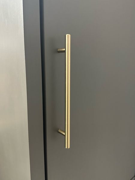 Gold hardware // long bathroom cabinet pulls // gold bathroom accessories from Amazon 

#LTKhome
