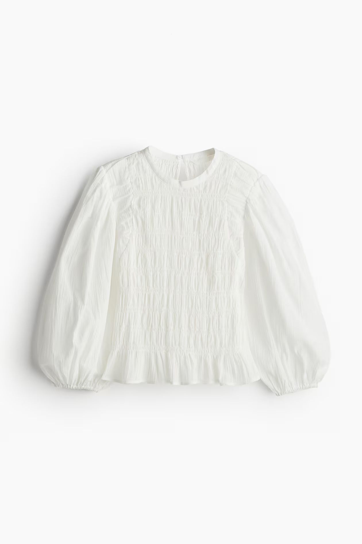 Smocked blouse | H&M (UK, MY, IN, SG, PH, TW, HK)