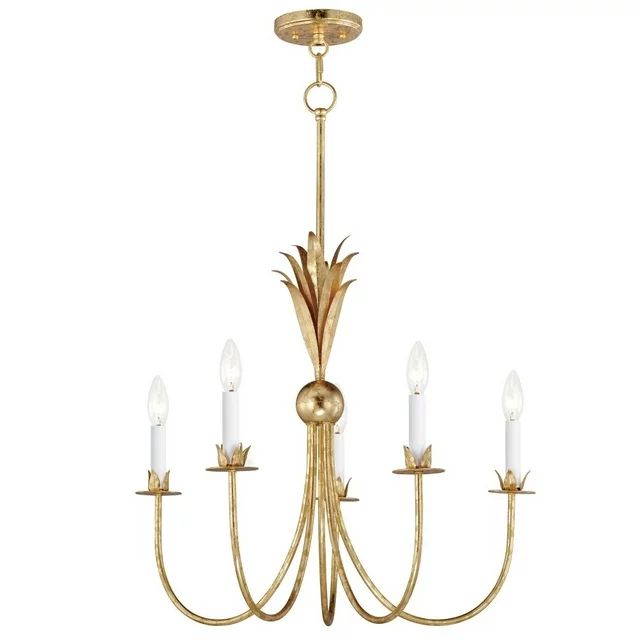 Maxim Paloma 2885GL Traditional Candle Chandelier Light Fixture - Gold Leaf | Walmart (US)