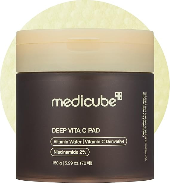 Medicube Deep Vita C Facial Pads, Vitamin C Toner Pads for Uneven Skin Tone, 500,000PPM of vitami... | Amazon (US)
