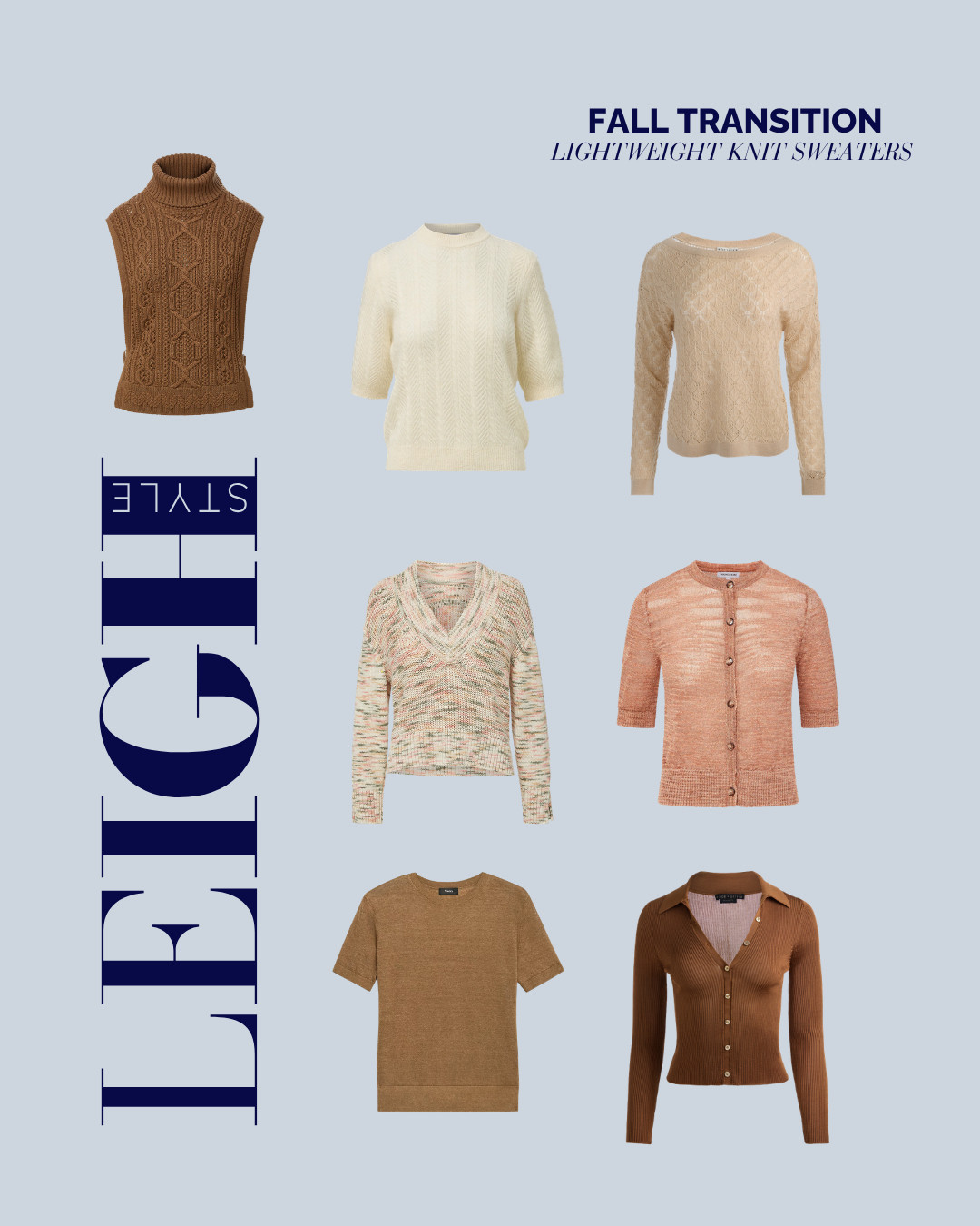 Transition smoothly into the new season with these cozy, lightweight knit sweaters perfect for layering. 

#FallTransition #LightweightKnits #SweaterWeather #FallFashion #StyleInspo #LeighStyle #CasualStyle 

 #LTKootd #LTKSeasonal