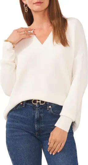 Drop Shoulder V-Neck Sweater | Nordstrom