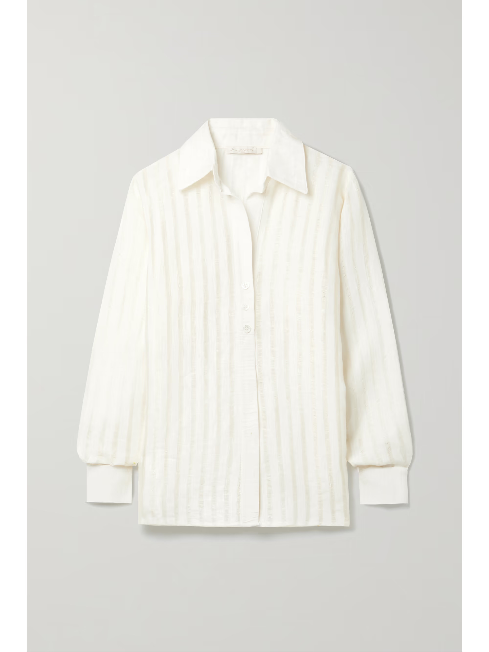 + NET SUSTAIN Dylan striped linen shirt | NET-A-PORTER (UK & EU)