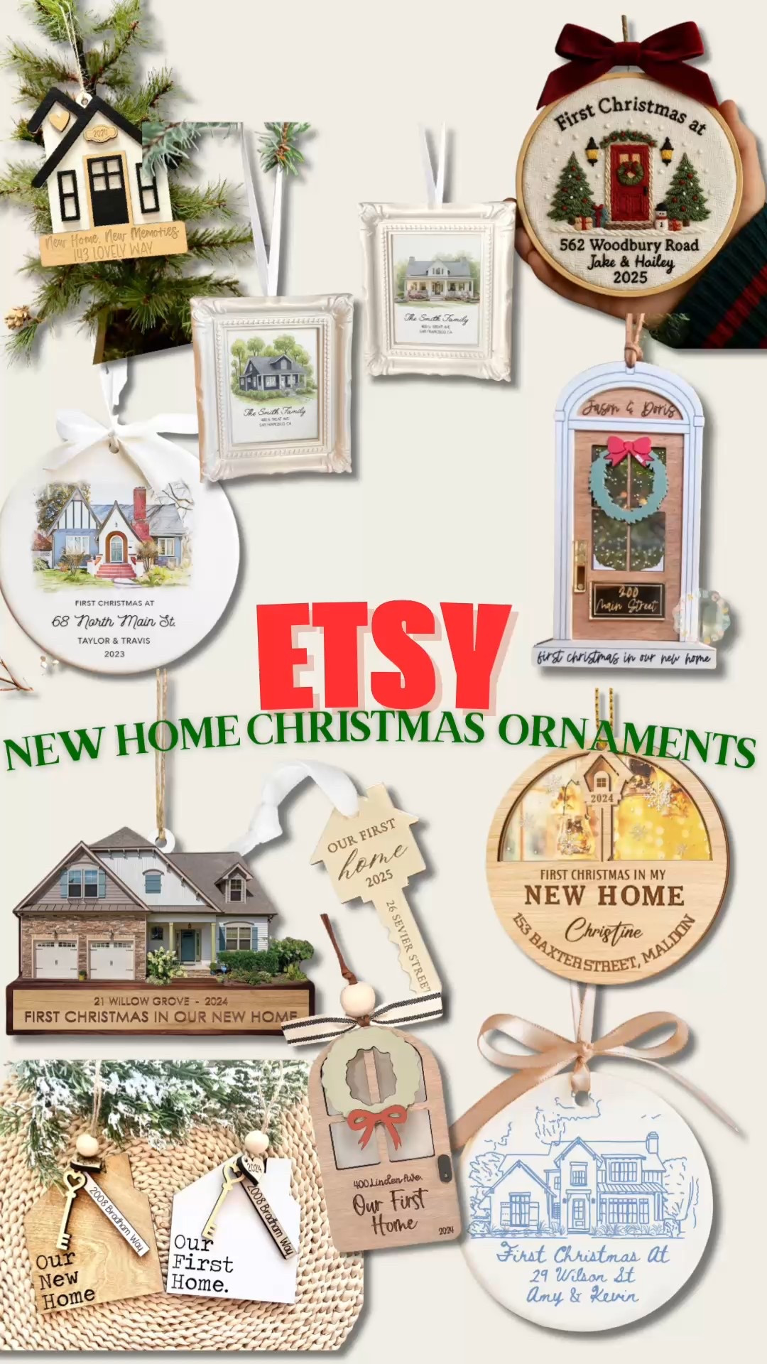 CHRISTMAS ORNAMENTS FOR YOUR NEW HOME 🏡 🎄✨❤️

Gift Guide, Etsy finds, Etsy Christmas, small business, personalized gifts, custom gifts, Christmas ornaments, first Christmas in new home, first Christmas ornaments, gifts for everyone, gifts for home buyer, realtor gifts, Etsy favorites 



#LTKHome #LTKHoliday #LTKGiftGuide
