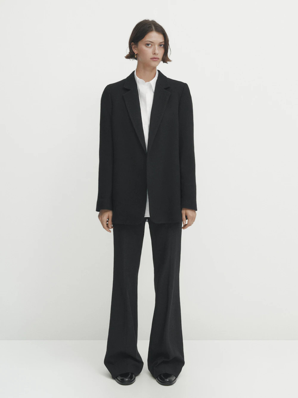 100% wool plain blazer | Massimo Dutti UK