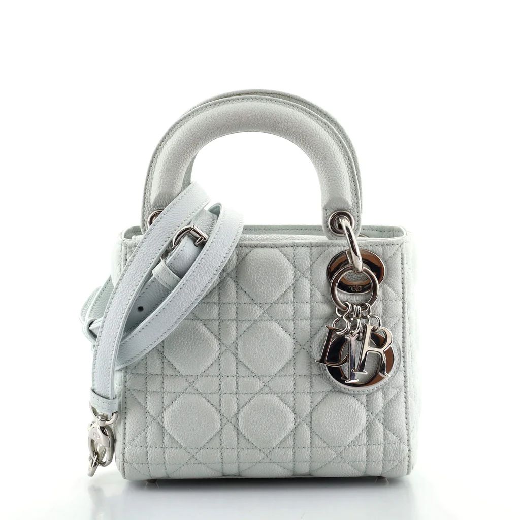 Lady Dior Bag Grained Calfskin Mini | Rebag