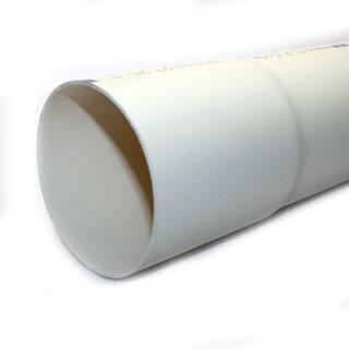 4 in. x 10 ft. PVC D2729 Sewer and Drain Pipe | The Home Depot