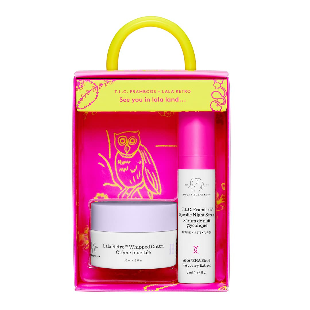 Drunk Elephant Call It A Night Evening Skin Kit - Night Skin Care Set. T.L.C. Framboos Glycolic N... | Amazon (US)