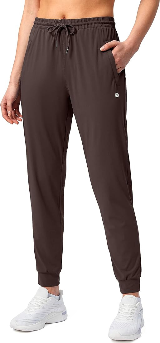 G Gradual Women's Joggers Pants with Zipper Pockets Tapered Running Sweatpants for Women Lounge, ... | Amazon (US)