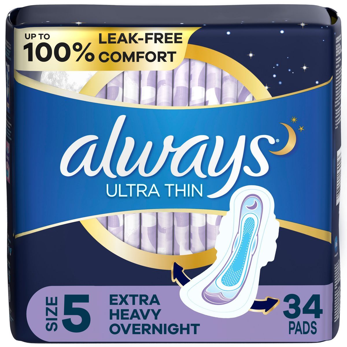 Always Ultra Thin Extra Heavy Overnight Pads | Target