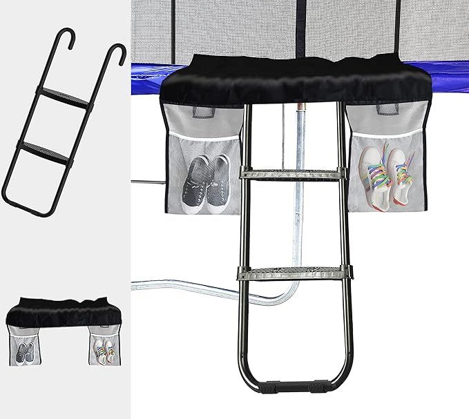 Eurmax USA Universal Easy-to-Assemble Trampoline Ladder Trampoline Slide with Shoes Pocket | Amazon (US)