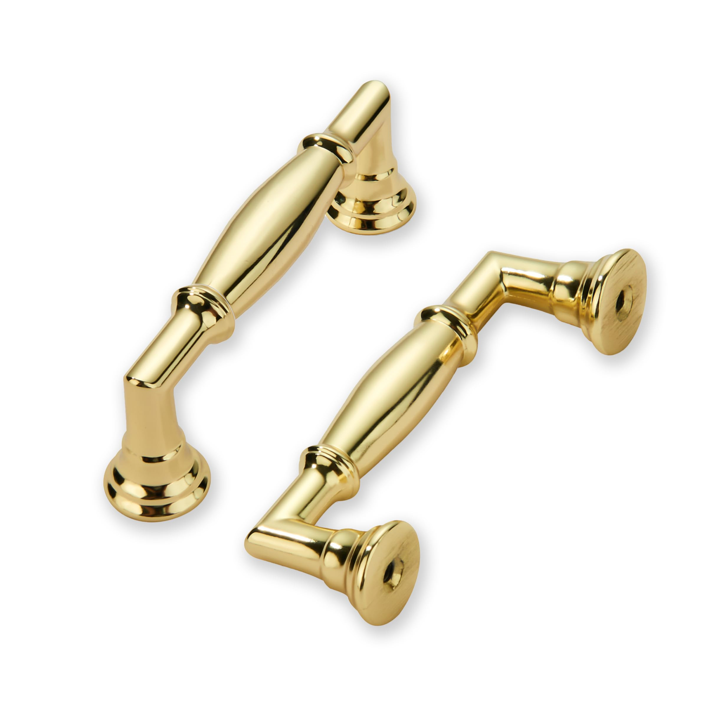 khtumeware 10 Pack 3 Inch(76mm) Polished Brass Cabinet Pulls Heavy Duty Solid Cabinet Handles Kit... | Amazon (US)