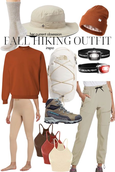 Amazon fall hiking outfit inspo for all my outdoorsy girlfriends. Follow me HER CURRENT OBSESSION for more outdoors style and adventures 😃

| granola girl | outdoorsy outfit | leggings | Amazon style | outdoors style | hiking hat | headlamp | hiking boots | hiking backpack | fall outfit | fall style | 

#liketkit #LTKSeasonal #LTKFind #LTKsalealert #LTKstyletip #LTKshoecrush
@shop.ltk
