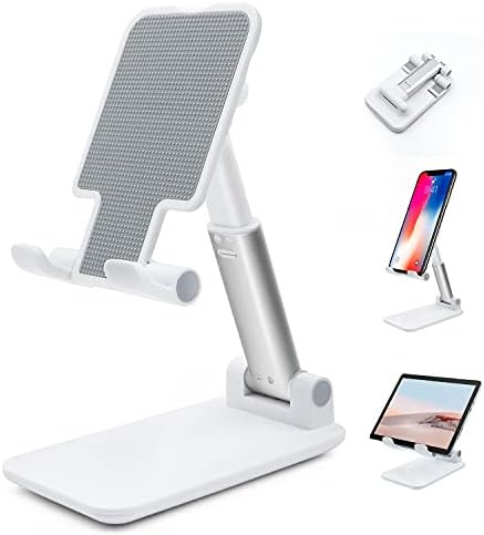 Adjustable Cell Phone Stand, Foldable Phone Holder Tablet Stand for Desk, Angle Height Adjustable Ce | Amazon (US)