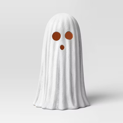 9" Large Terracotta Textured Ghost Decorative Sculpture - Hyde and EEK! Boutique™ Matte White | Target