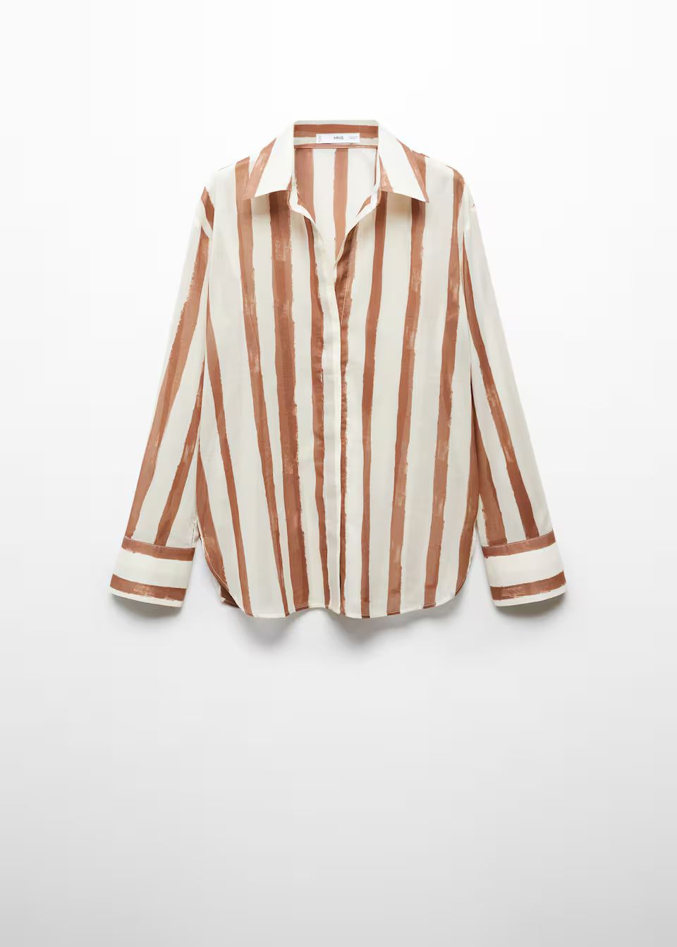 100% cotton striped shirt -  Women | Mango USA | MANGO (US)