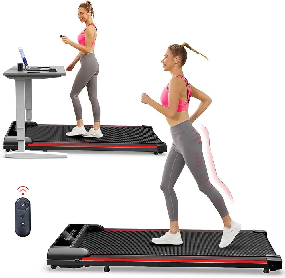 AKSO Foldable Walking Pad Treadmill Under Desk for Home Office, Portable Under Desk Treadmill Fol... | Amazon (US)