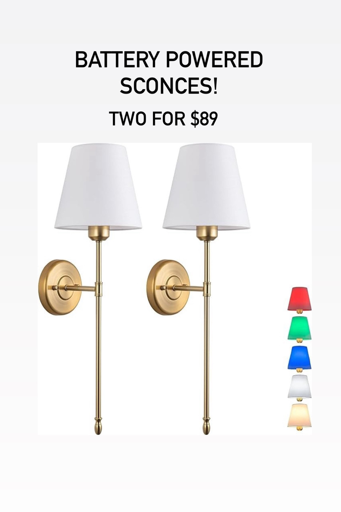 Battery powered sconces are my new favorite thing. SO much easier and budget friendly too! 

#LTKHome #LTKFindsUnder100