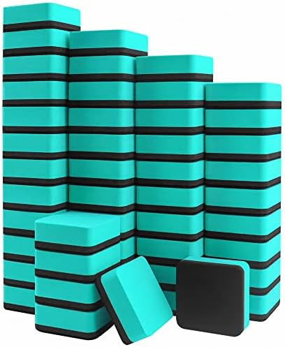 OFFICDO Dry Erase Erasers, 48 Pack Mini Magnetic Whiteboard Erasers Dry Erasers Chalkboard Eraser... | Amazon (US)