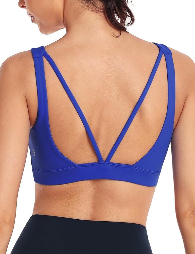 HeyNuts Wonder Sports Bras for Women Medium Support Yoga Bras Workout Bras with Removable Pads,A-... | Amazon (US)