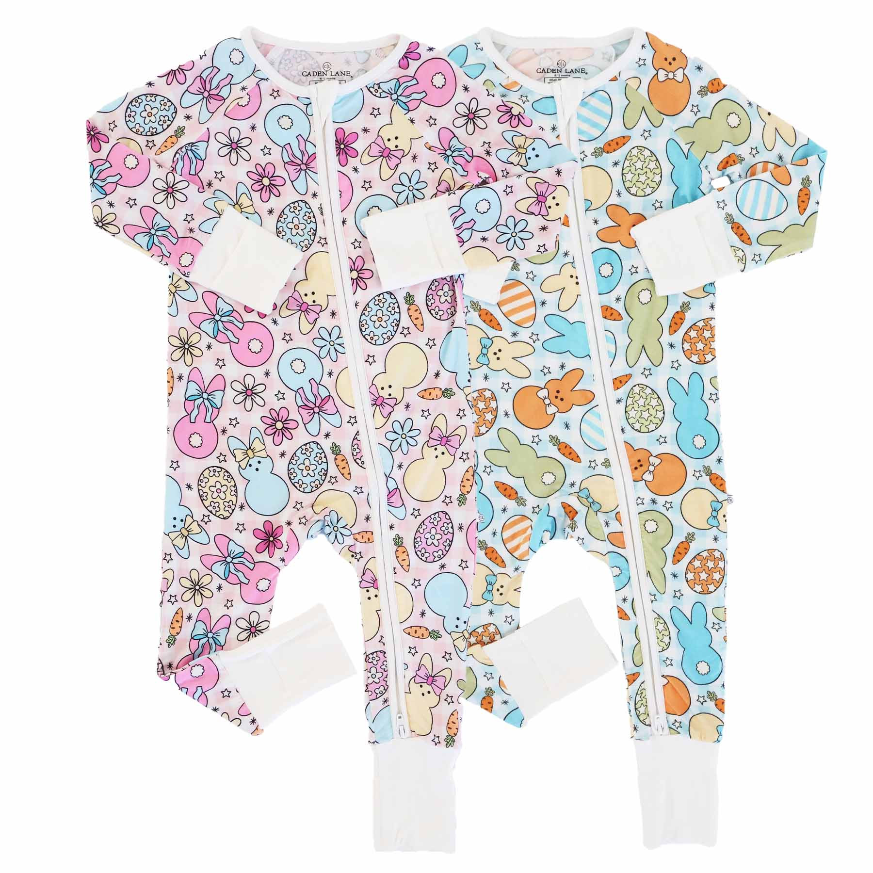 Easter Convertible Zip Rompers | Caden Lane