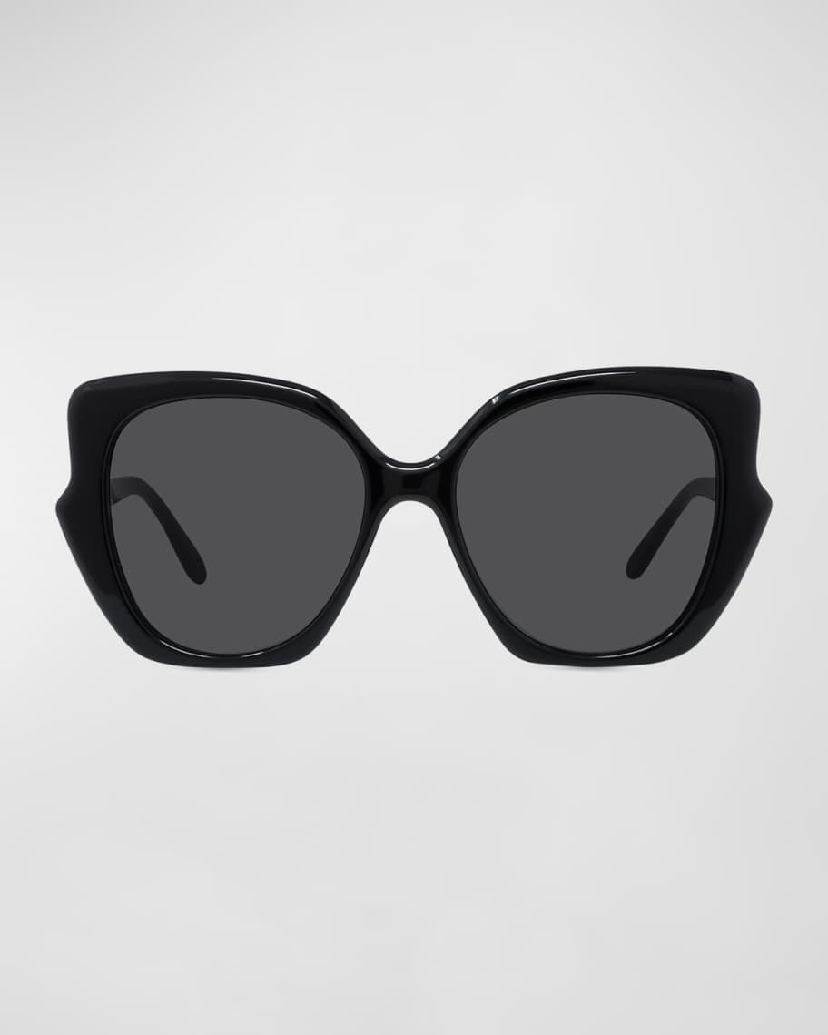 Loewe Logo Acetate Butterfly Sunglasses | Neiman Marcus