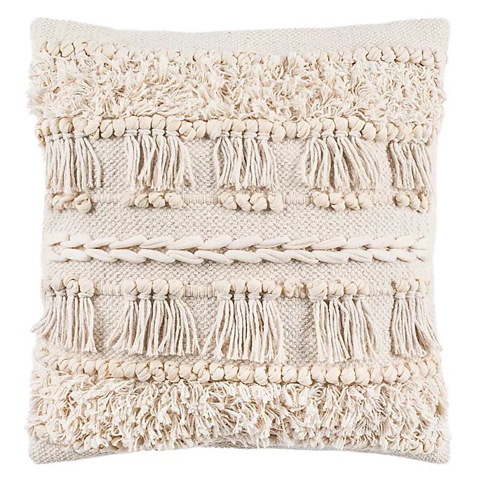 Safavieh Loli Square Throw Pillow in Beige | Bed Bath & Beyond