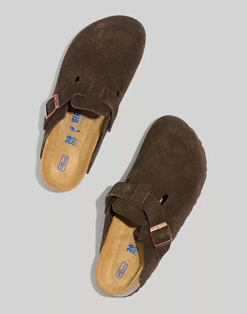 Birkenstock® Boston Suede Soft Footbed Clogs | Madewell