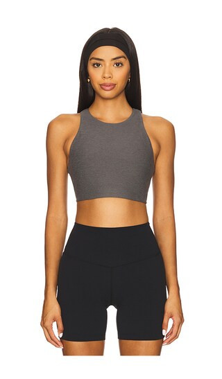 Beyond Yoga Spacedye Refocus Sports Bra in Grey. - size S | Revolve Clothing (Global)