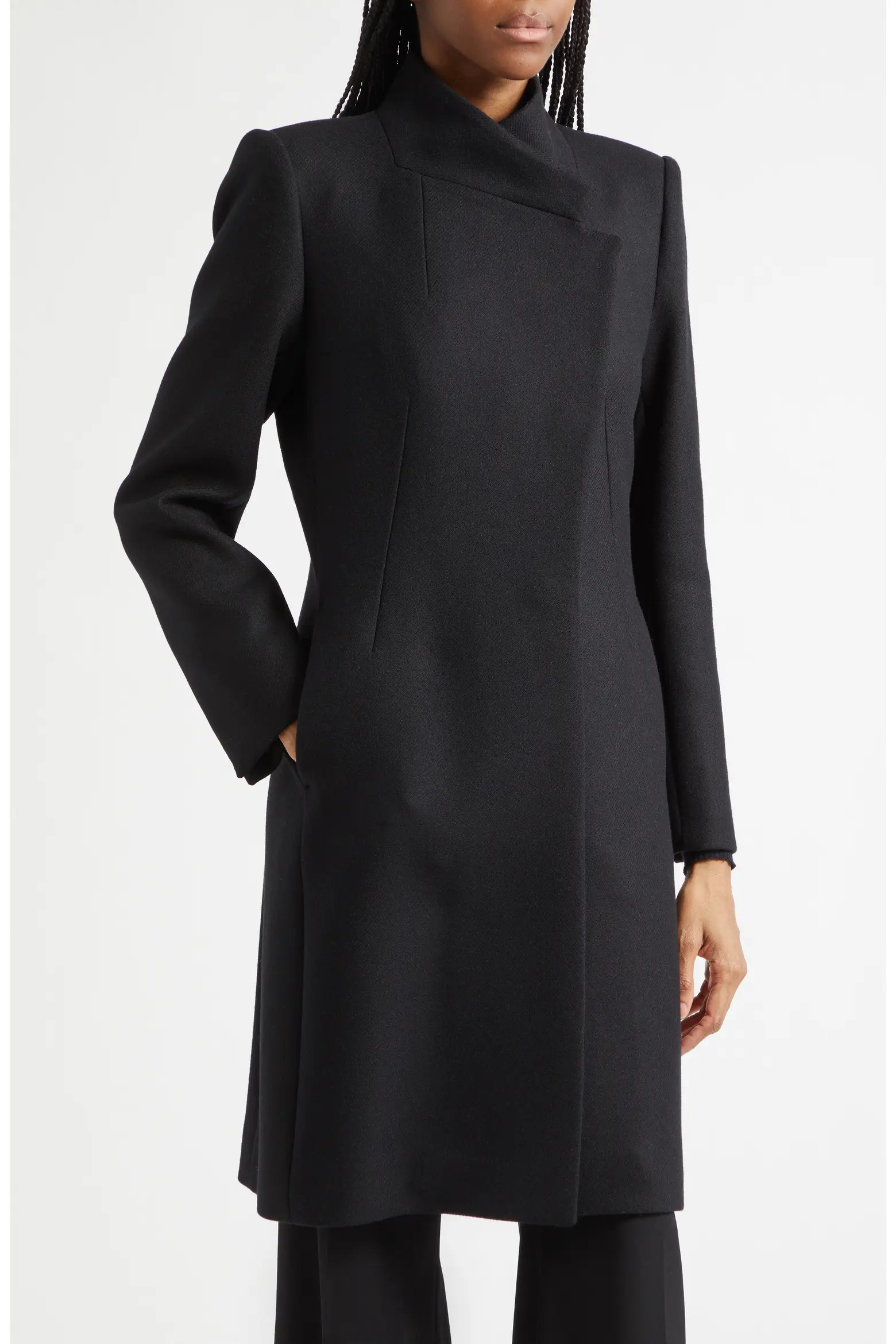 Max Wrapover Wool Blend Coat (Women) | Nordstrom | Nordstrom