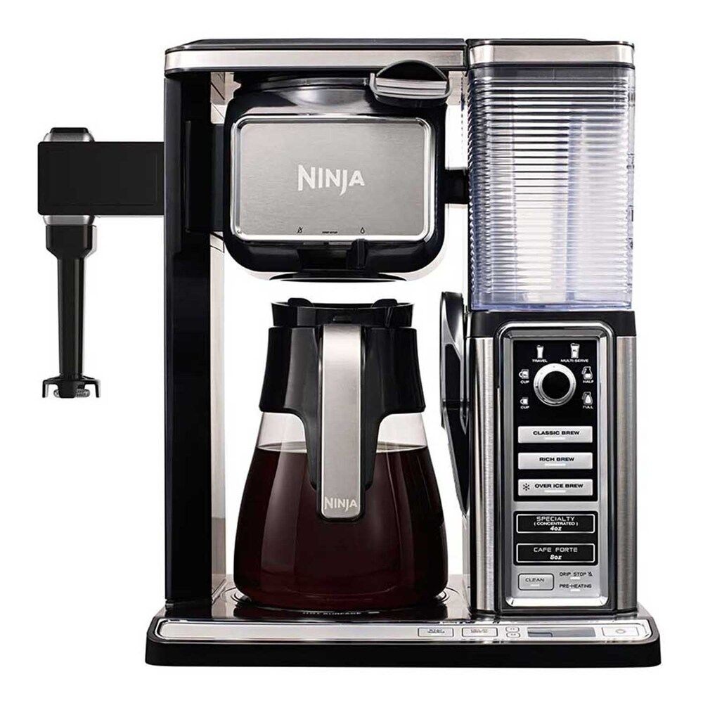 Refurbished Ninja Coffee Bar Glass Carafe System W/ Frother-CF090A (N/A - Black - More than 1 ft.) | Bed Bath & Beyond