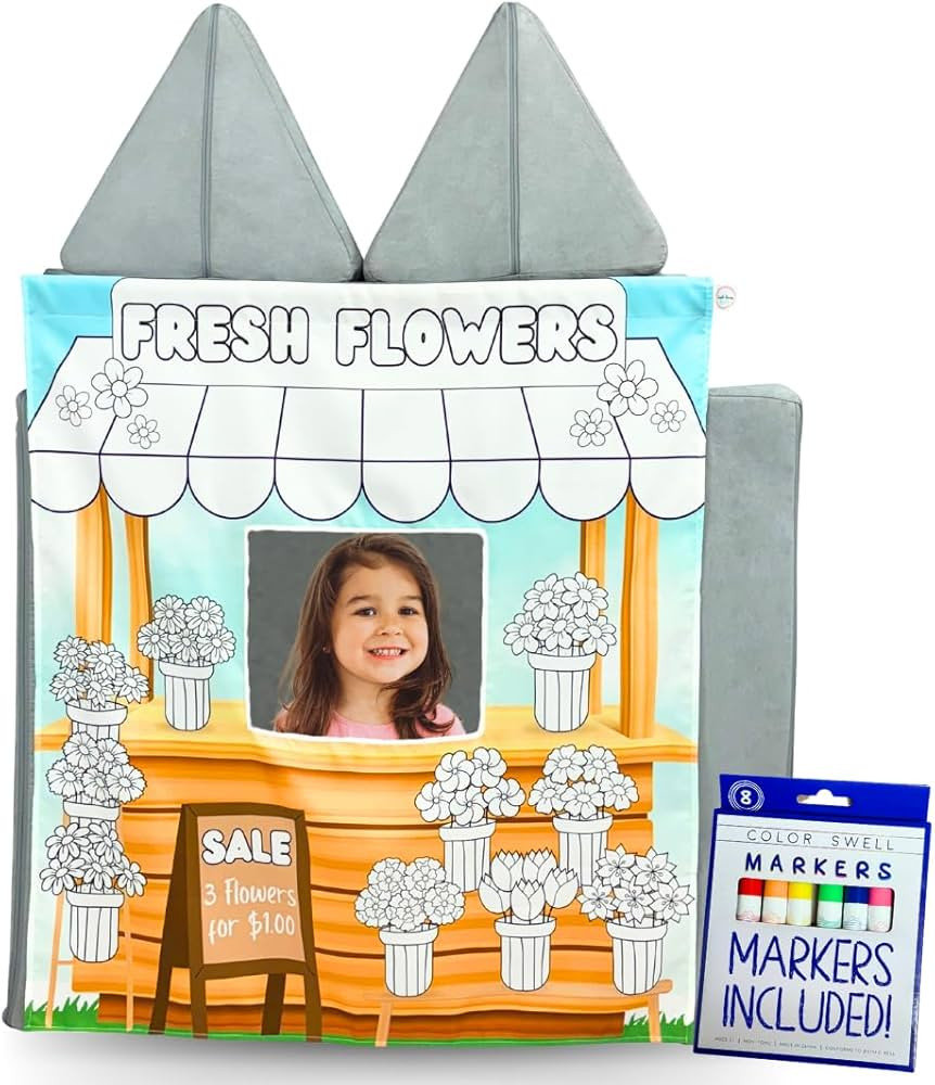 Play Panel for Childrens Foam Sofa Kids Couch (Flower Shop) | Amazon (US)