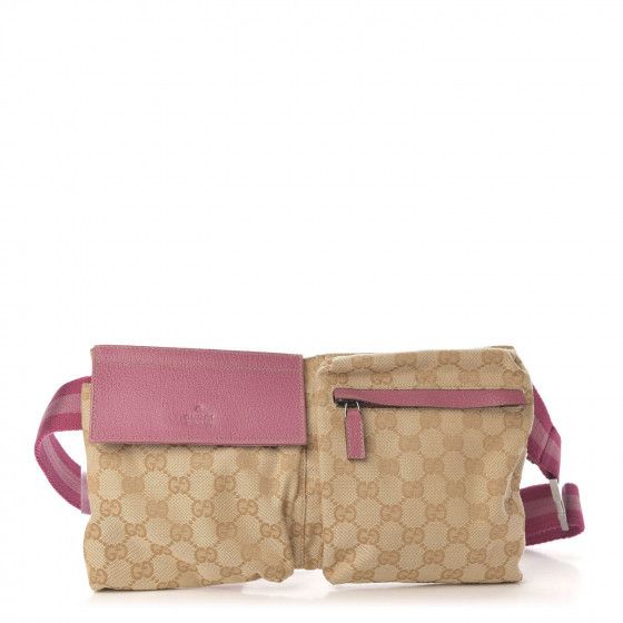 Monogram Web Belt Bag Pink | Fashionphile