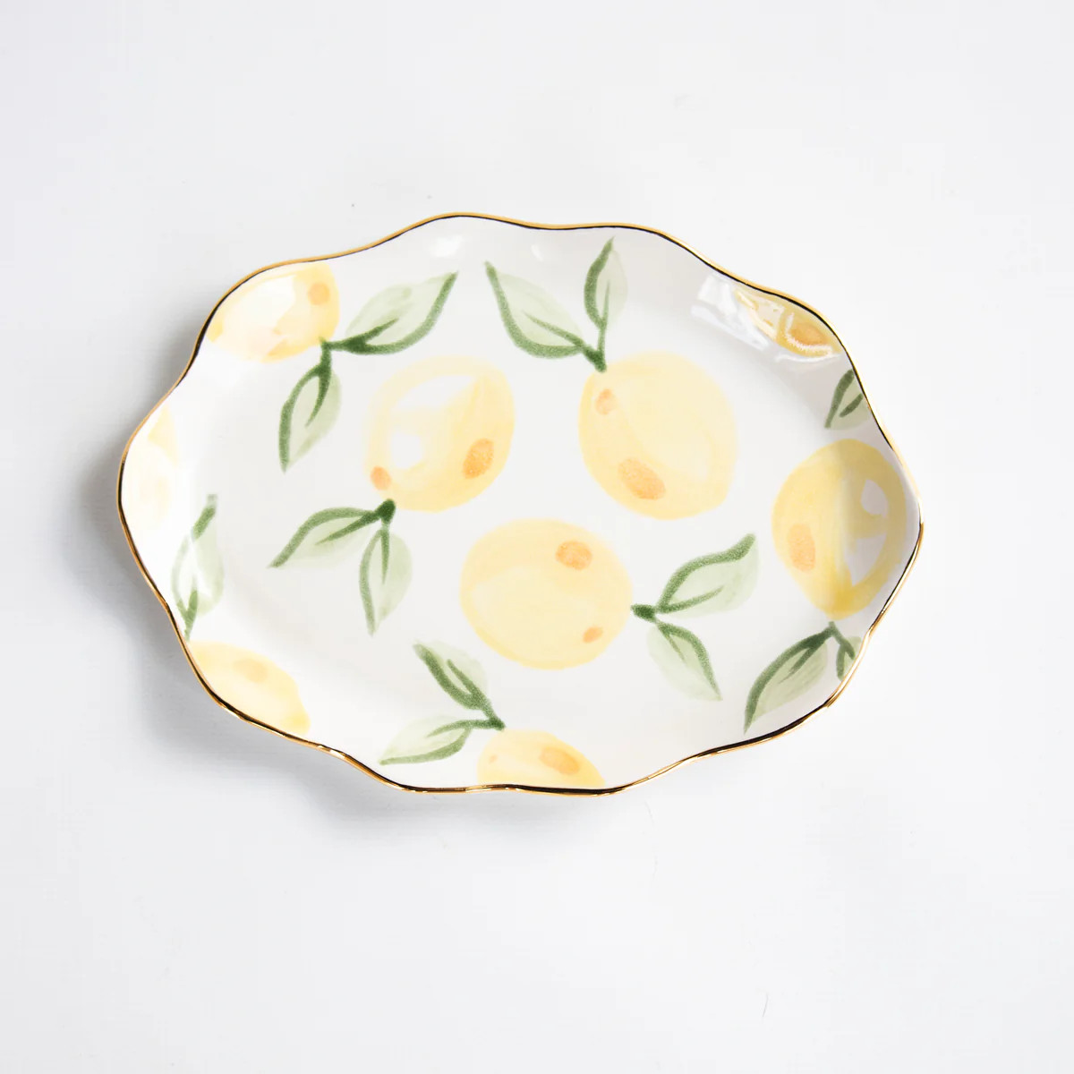 Lemon Savon Scallop Tray | Susan Gordon Pottery