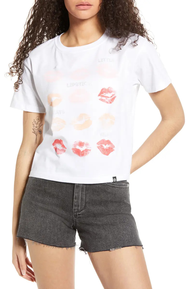 Lipstick Crop Graphic Tee | Nordstrom