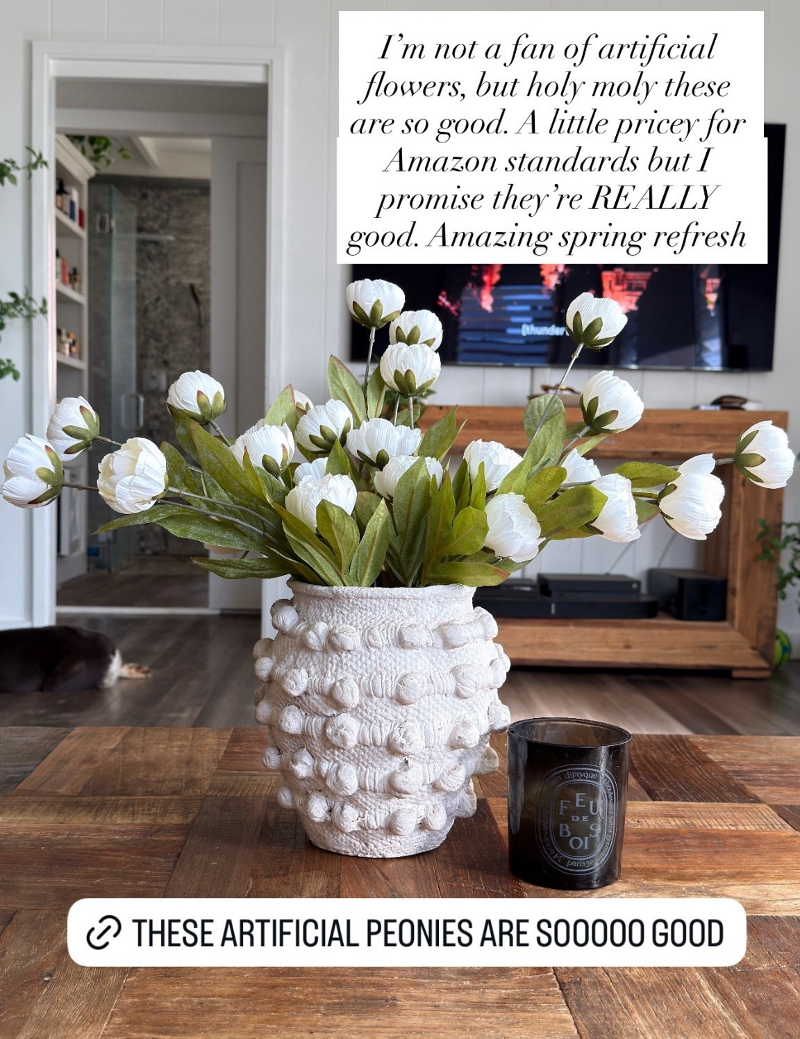 1000% recommend these! I’m completely amazed by these artificial peonies!