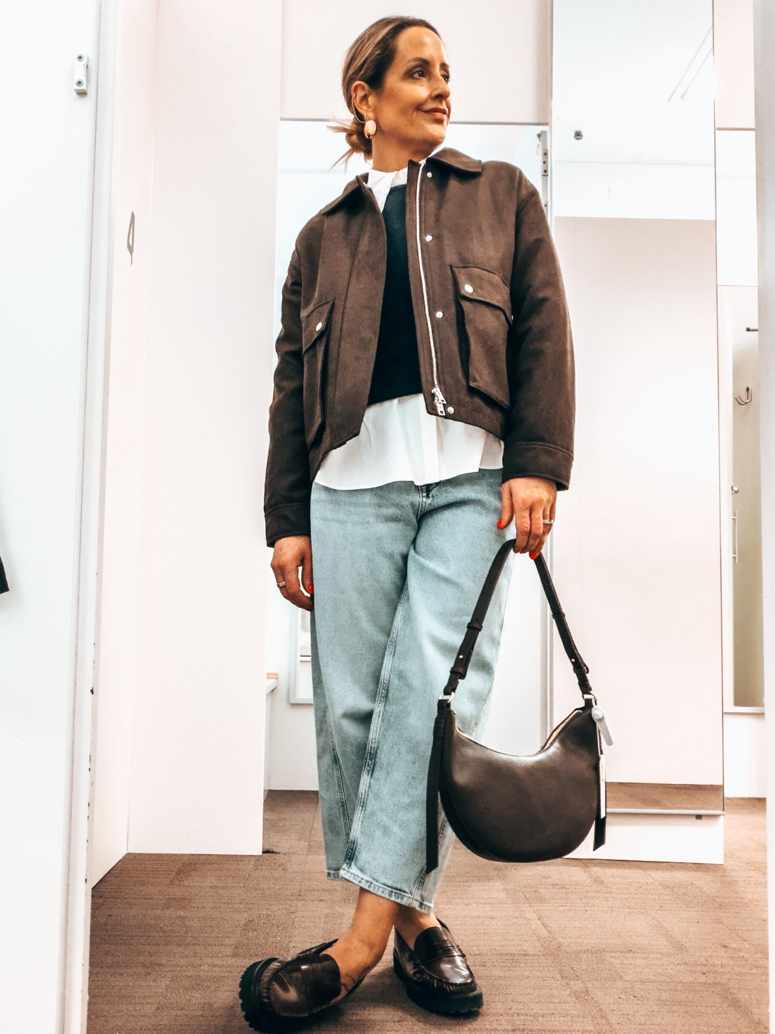 Marks & Spencer | Winter | Layering | Classic Style | Barrel Jeans | Neutrals | Knitwear | Fashion Over 40 | High Street 

#LTKuk #LTKjeans #LTKwinter