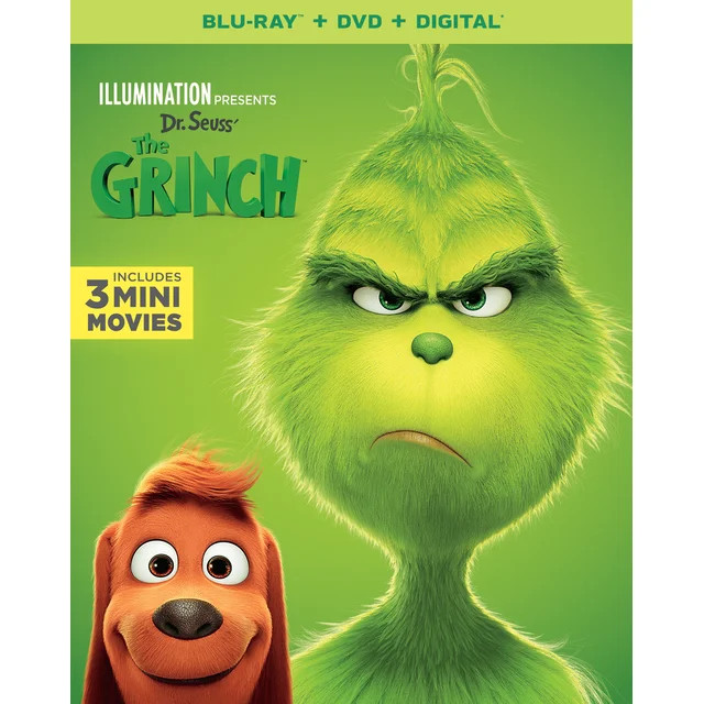 Illumination Presents: Dr. Seuss' The Grinch (DVD + Digital) [Blu-ray] | Walmart (US)