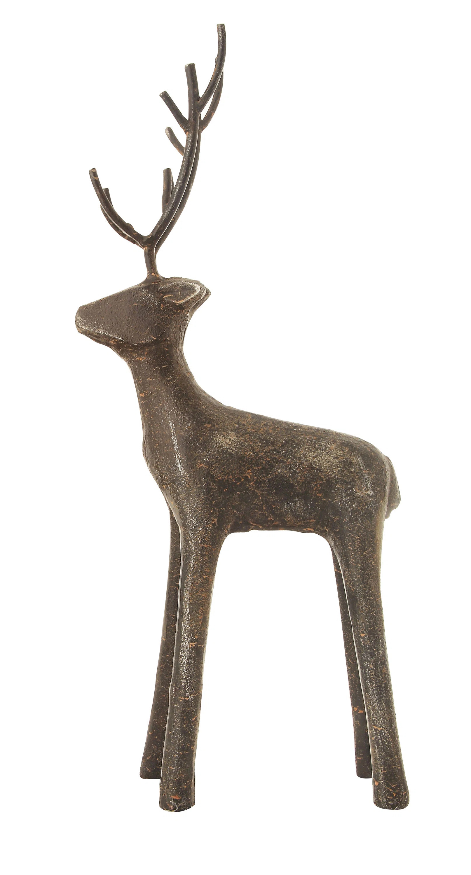 Cast Iron Standing Deer | Wayfair North America