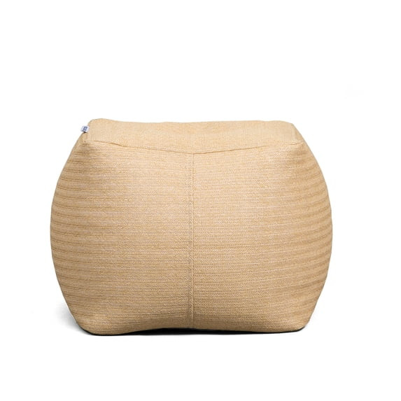 Big Joe Square Ottoman Weatherproof Bean Bag Footrest, Natural Basket Weave, Breathable Weather R... | Walmart (US)