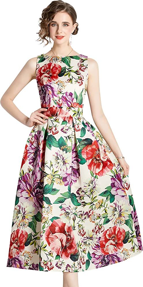 Floral Wedding Guest Dress  | Amazon (US)
