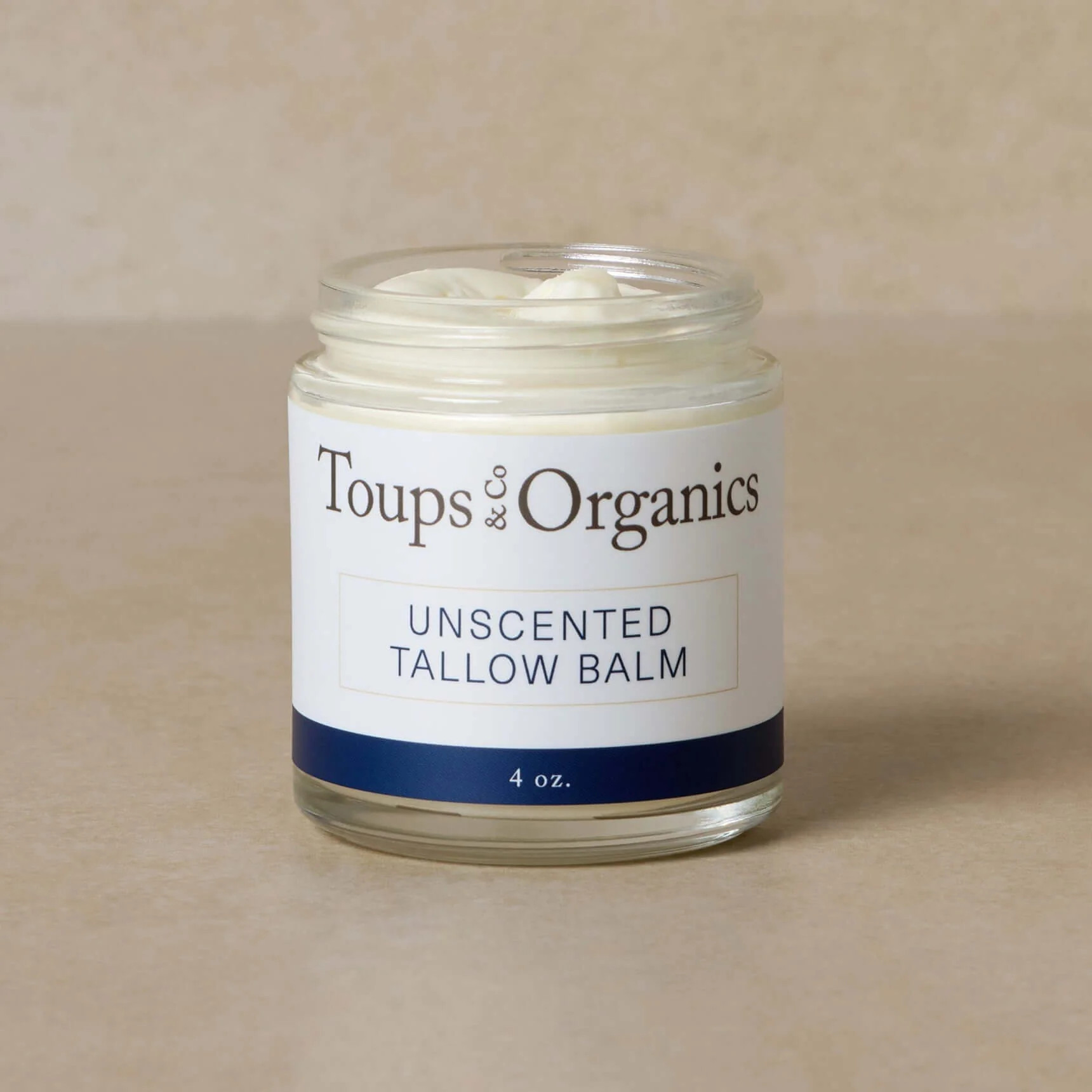 Unscented Tallow Balm | For Sensitive Skin + Allergen-Free | Toups and Co Organics