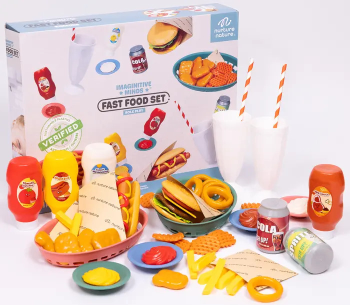 NurtureNature Imaginative Minds Fast Food Set, 56Pc | Nordstrom | Nordstrom