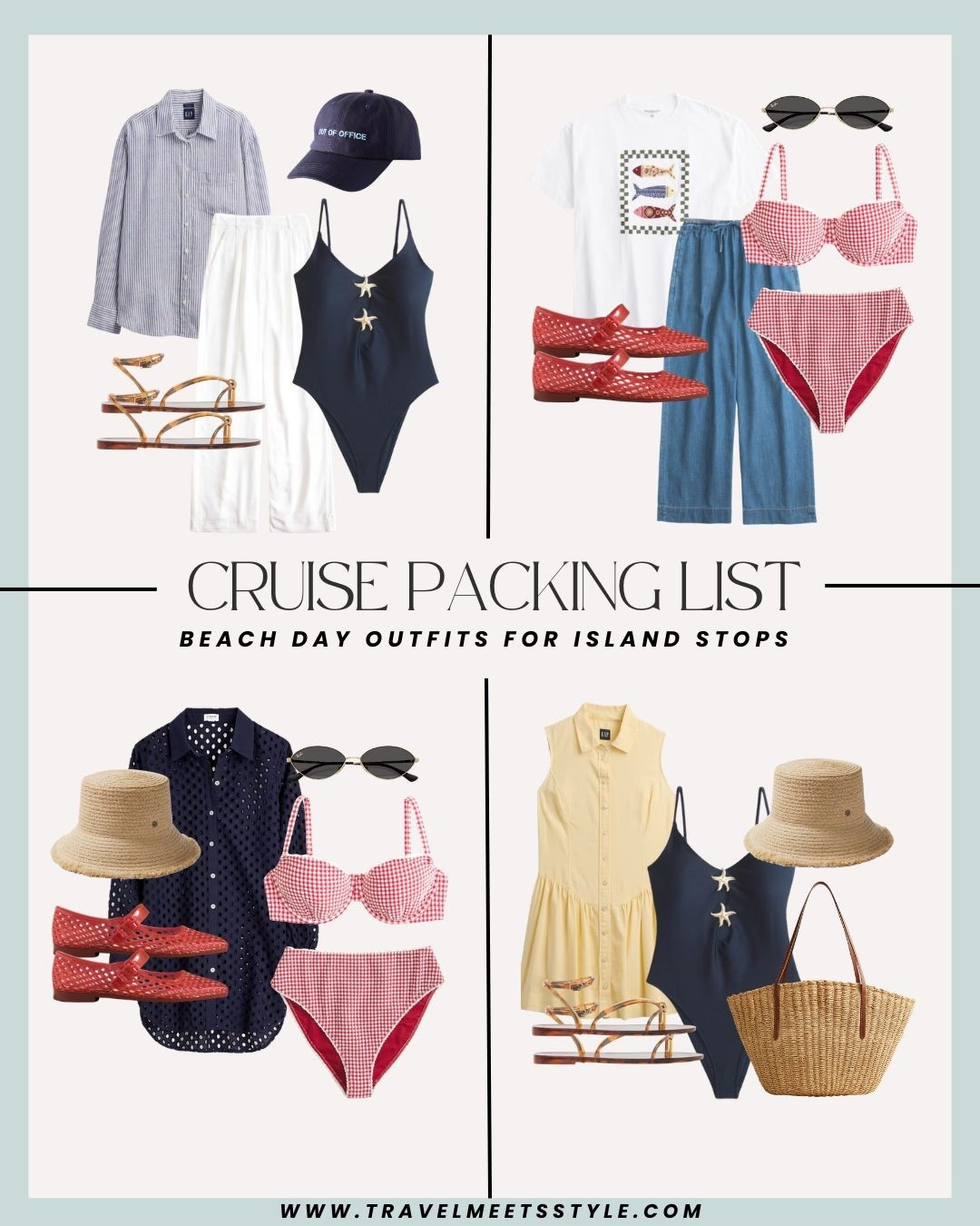 Headed on a cruise and need some help packing for your trip? This is your destination for the ultimate cruise packing list. Explore here for cruise outfits (including beach day outfits for island stops as pictured) + cruise essentials for every adventure 🚢 Visit travelmeetsstyle.com to read the full post! 

#LTKSwim #LTKTravel