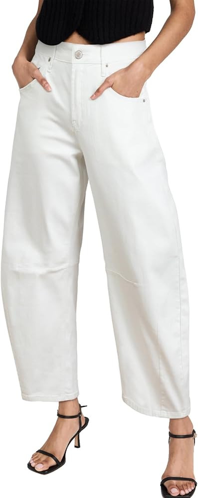 Sidefeel Women's Barrel Jeans Wide Leg Vintage Mid Rise Y2k Baggy Boyfriend Ankle Denim Pants | Amazon (US)