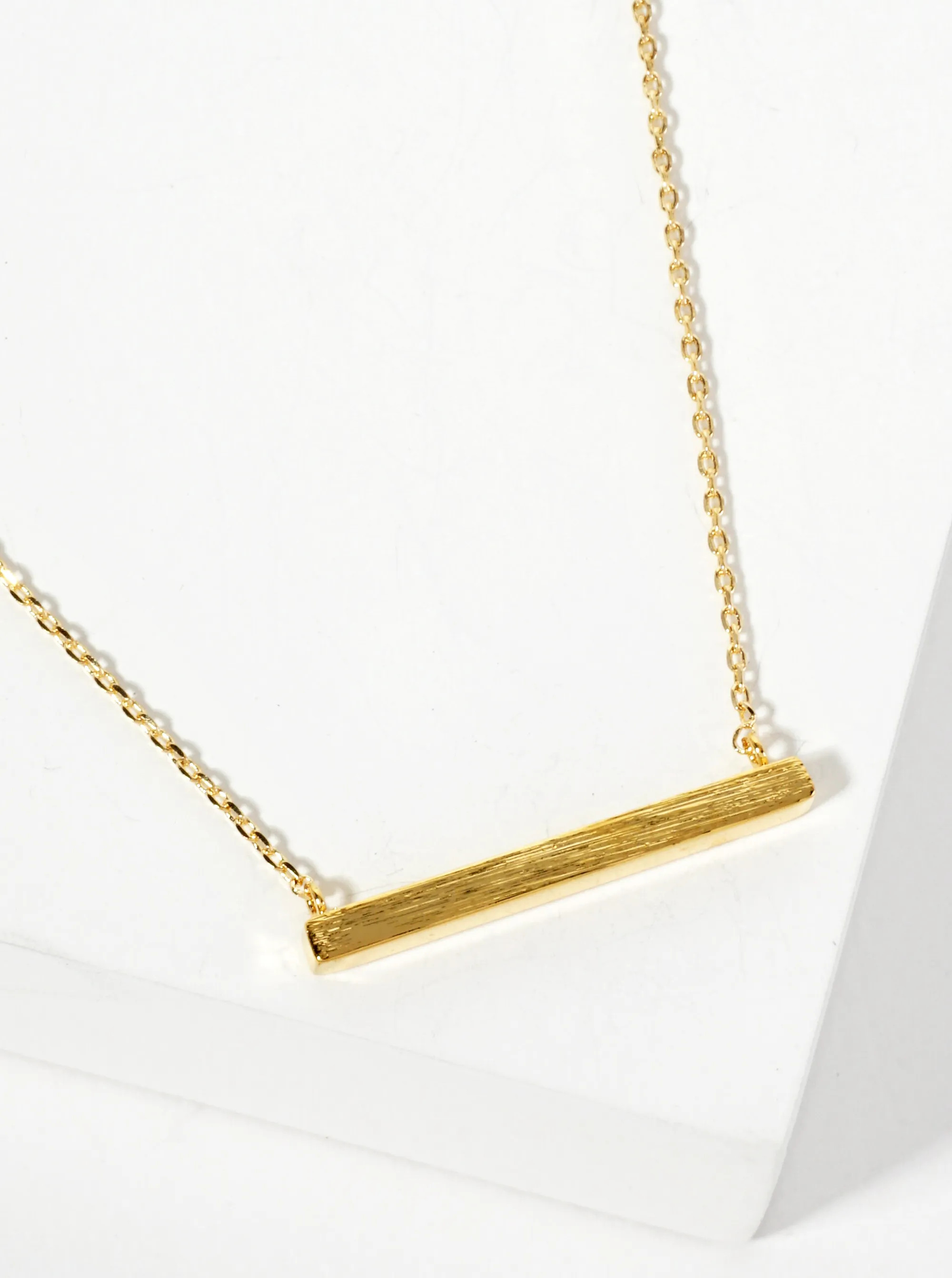 Textured Bar Necklace | Erin McDermott Jewelry