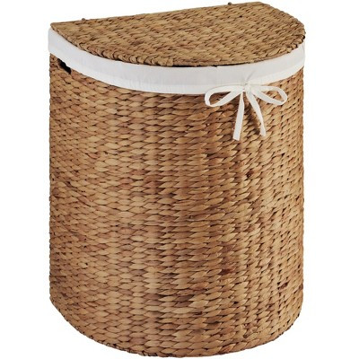 Best Choice Products Half Moon Laundry Hamper w/ Lid, Half Round Laundry Basket, w/ Removable Lin... | Target