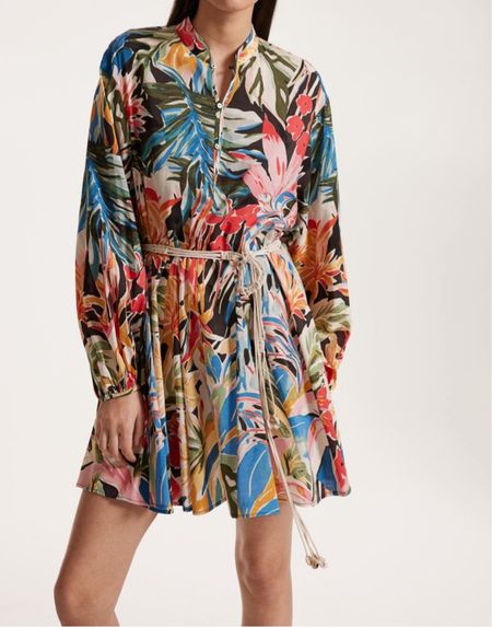 Colorful floral dress with macrame belt 

#LTKSeasonal #LTKstyletip #LTKfindsunder50